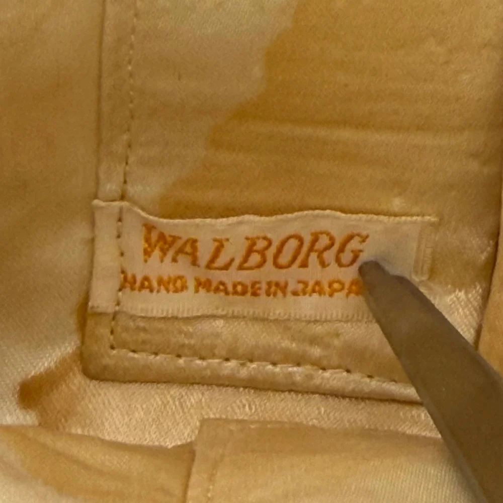 Walborg Vintage Beaded Evening Bag Champagne Gold Scalloped Japan Kiss Lock